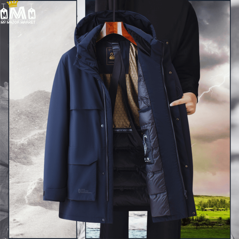 ✓ Livraison Gratuite PARKA HOMME - LE LUXE EN DUVET D'OIE