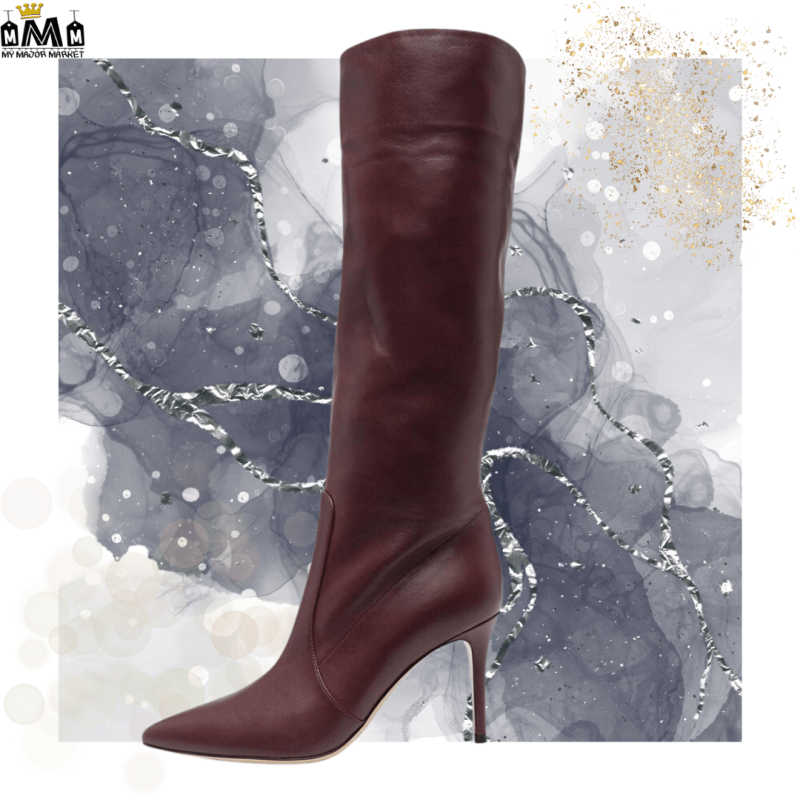 BOTTES À TALON - CHARME CÉLESTE EN BORDEAUX - 229.99 € | My Major Market BOTTES À TALON - CHARME CÉLESTE EN BORDEAUX - 229.99 € | My Major Market