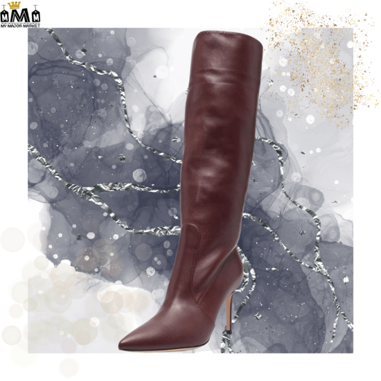 BOTTES À TALON - CHARME CÉLESTE EN BORDEAUX - 229.99 € | My Major Market
