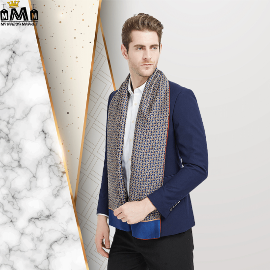 ÉCHARPE HOMME - EFFET DE SOIE & PAISLEY - 69.99 € | My Major Market