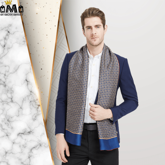 ÉCHARPE HOMME - EFFET DE SOIE & PAISLEY - 69.99 € | My Major Market