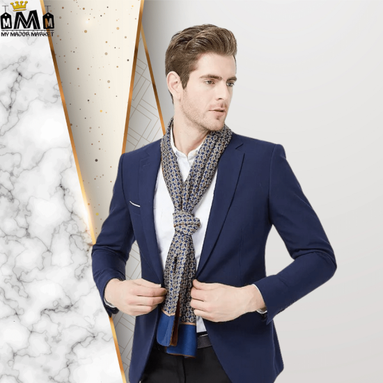ÉCHARPE HOMME - EFFET DE SOIE & PAISLEY - 69.99 € | My Major Market