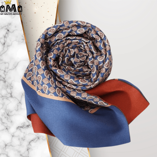 ÉCHARPE HOMME - EFFET DE SOIE & PAISLEY - 69.99 € | My Major Market