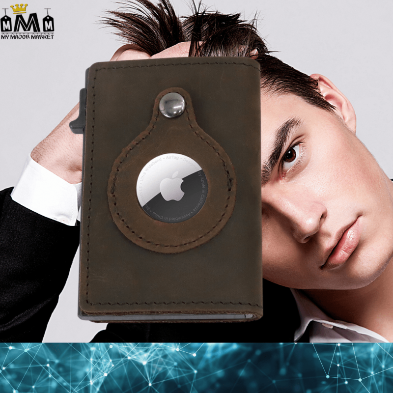 PORTE-CARTES AUTOMATIQUE - CUIR - ALLIAGE & APPLE AIRTAG - 69.99 € | My Major Market PORTE-CARTES AUTOMATIQUE - CUIR - ALLIAGE & APPLE AIRTAG - 69.99 € | My Major Market