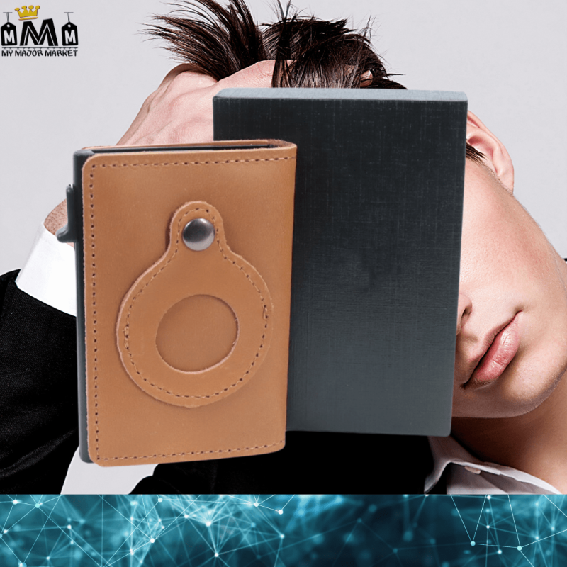 PORTE-CARTES AUTOMATIQUE - CUIR - ALLIAGE & APPLE AIRTAG - 69.99 € | My Major Market PORTE-CARTES AUTOMATIQUE - CUIR - ALLIAGE & APPLE AIRTAG - 69.99 € | My Major Market