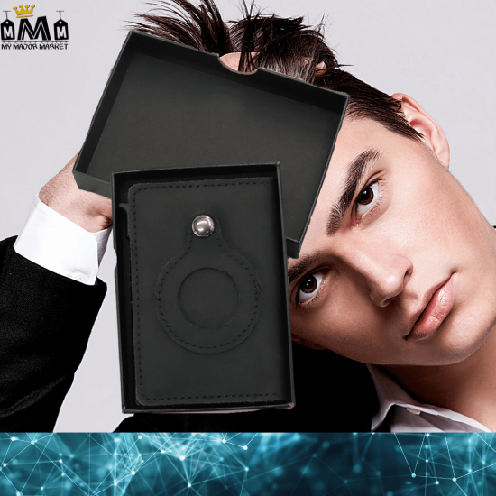 PORTE-CARTES AUTOMATIQUE - CUIR - ALLIAGE & APPLE AIRTAG - 69.99 € | My Major Market