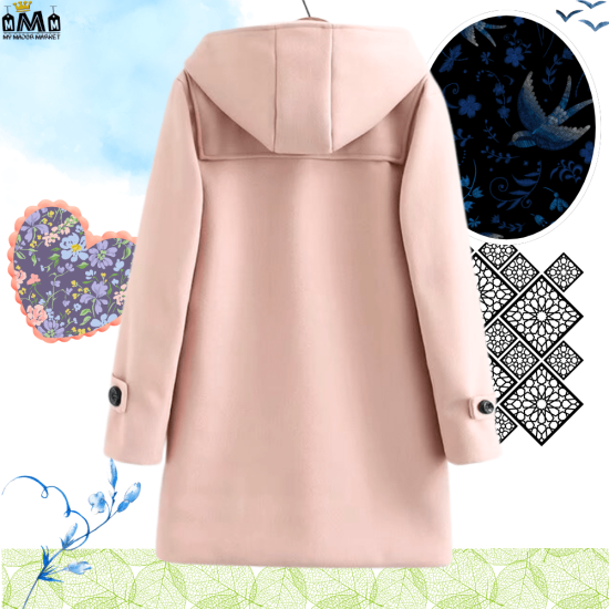 DUFFLE-COAT FEMME - CROCS DE MORSE EN PASTEL - 199.99 € |My Major Market