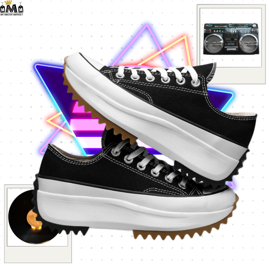 SNEAKERS PLATEFORME - CRANTÉE - STYLE CONVERSE - 229.99 € - My Major Market