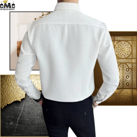 CHEMISE SLIM HOMME - GAUFRÉE EN BUSINESS - 55.99 € | My Major Market