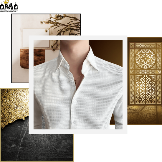 CHEMISE SLIM HOMME - GAUFRÉE EN BUSINESS - 55.99 € | My Major Market