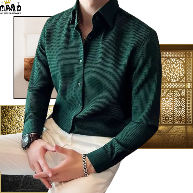 CHEMISE SLIM HOMME - GAUFRÉE EN BUSINESS - 55.99 € | My Major Market