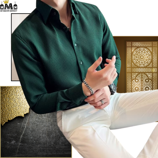 CHEMISE SLIM HOMME - GAUFRÉE EN BUSINESS - 55.99 € | My Major Market