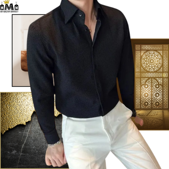CHEMISE SLIM HOMME - GAUFRÉE EN BUSINESS - 55.99 € | My Major Market