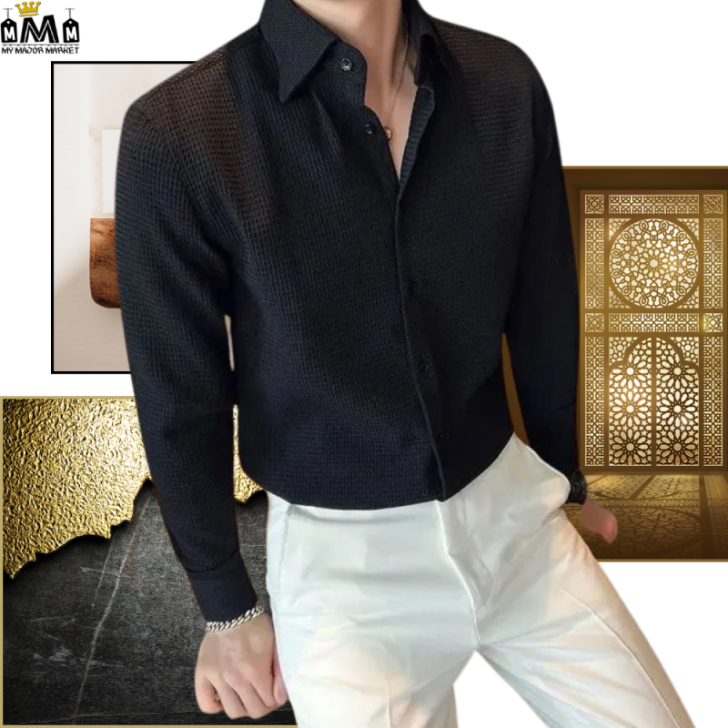 CHEMISE SLIM HOMME - GAUFRÉE EN BUSINESS - 55.99 € | My Major Market