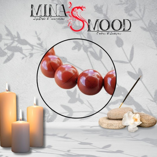 Bracelet en pierres naturelles - Jaspe rouge - Lithothérapie & Équilibre | 24.99 €