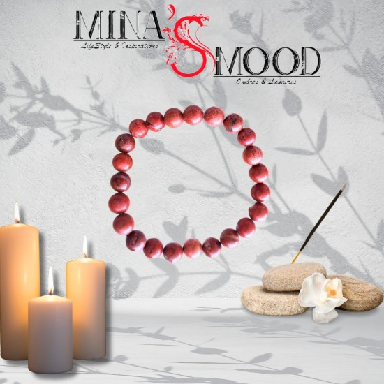 Bracelet en pierres naturelles - Jaspe rouge - Lithothérapie & Équilibre | 24.99 €