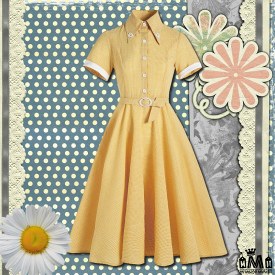 ROBE VINTAGE - MARGUERITES...