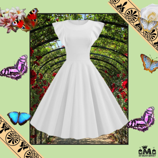 ROBE VINTAGE-ROBE 50'S -...