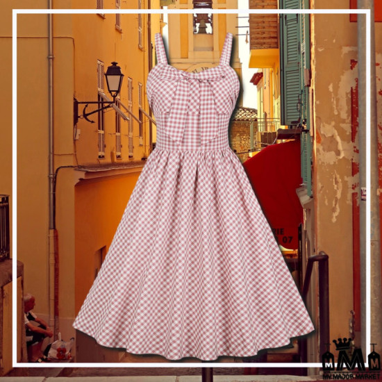 ROBE VINTAGE - VICHY EN...