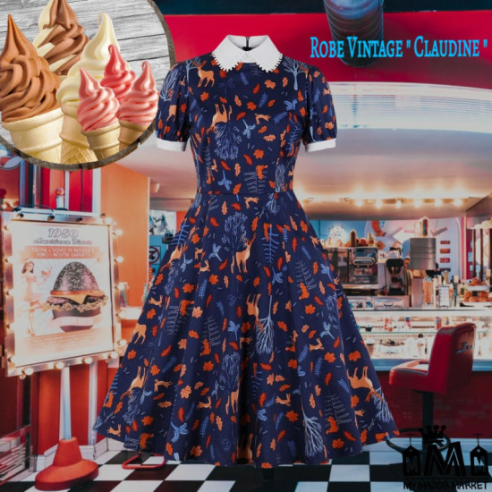 ROBE VINTAGE - CLAUDINE...