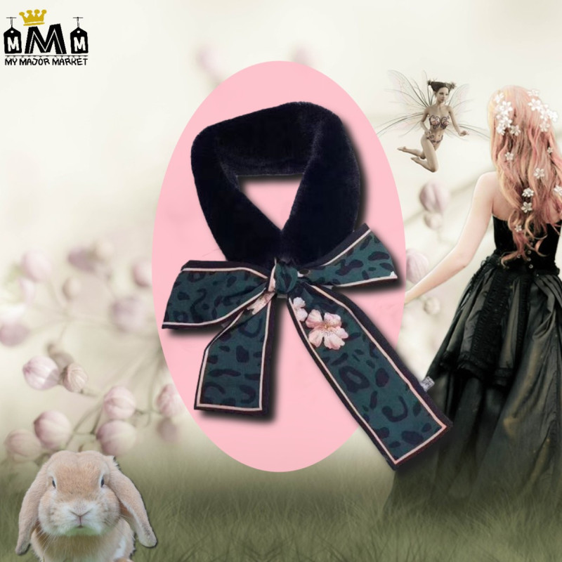 COL ÉCHARPE POUR FEMME - IMITATION LAPIN